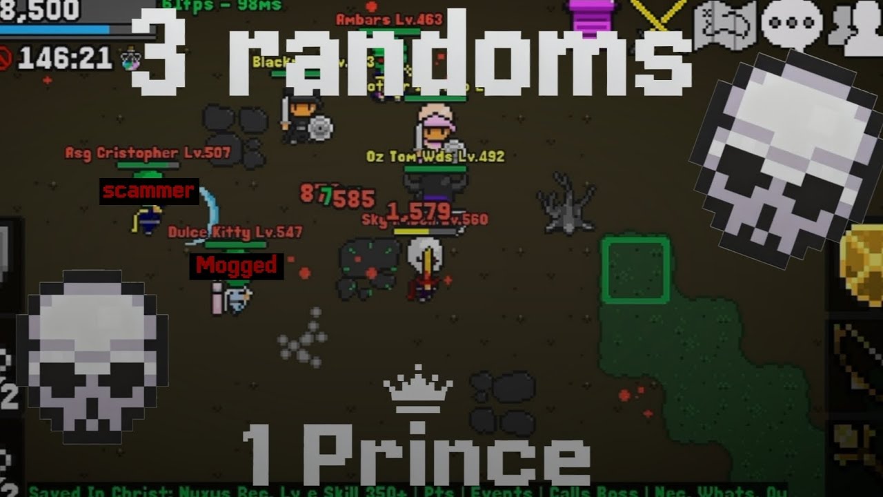 Rucoy Online - 2 Randoms 1 Scammer vs 1 PRINCE ⚔️