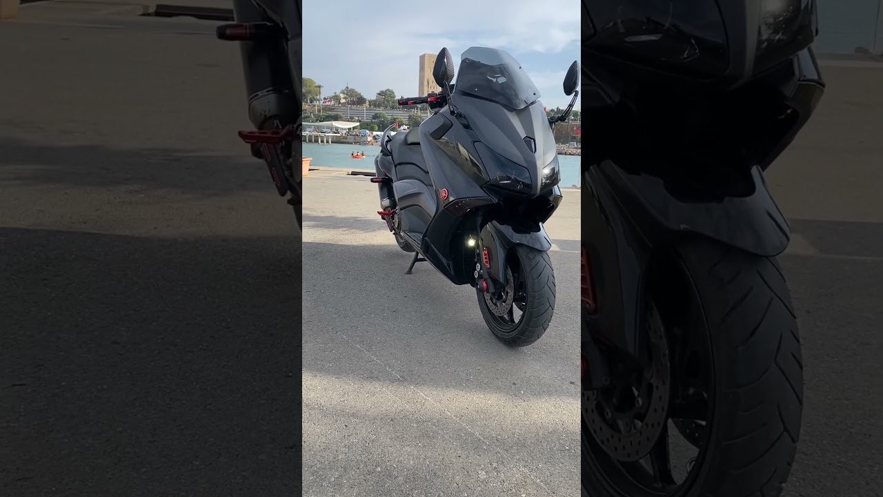 Yamaha tmax 530 akrapovic black 💣🔥 #shorts #moto #tmax