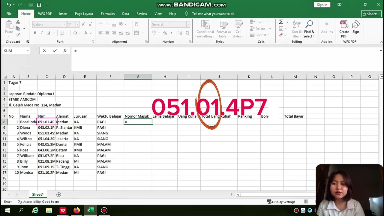 TUTORIAL MENYELESAIKAN TUGAS MENGGUNAKAN EXCEL RUMUS IF & MID