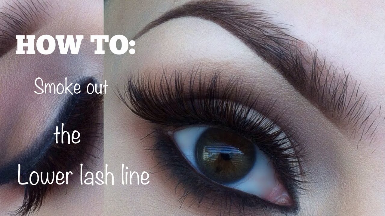 HOW TO: Smoke out the lower lash line