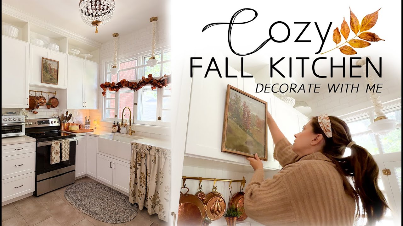 Cozy Fall Kitchen Decorate with Me: 2025 Fall Decorating Inspiration 🍁