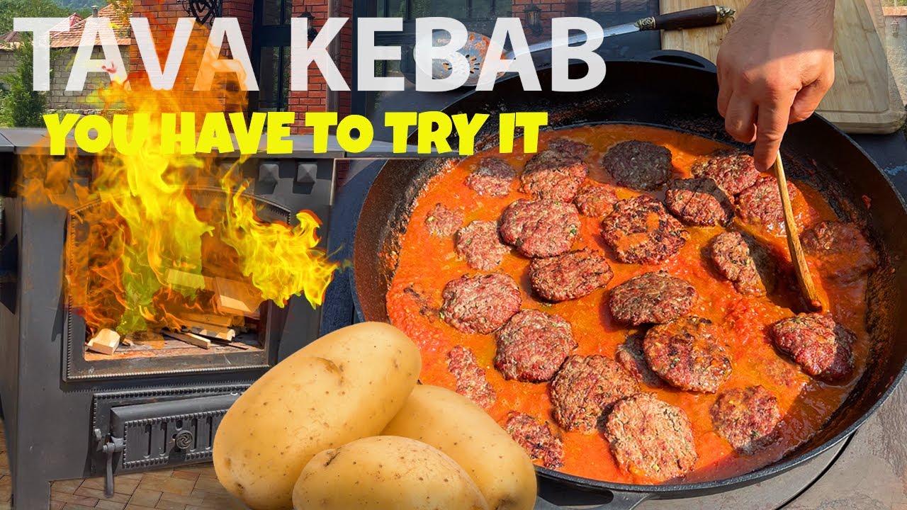 ТАВА КЕБАБ | ВКУСНЫЕ МЯСНЫЕ КОТЛЕТЫ (ГОВЯДИНА / БАРАНИНА) В ДОМАШНЕМ ТОМАТНОМ СОУСЕ!