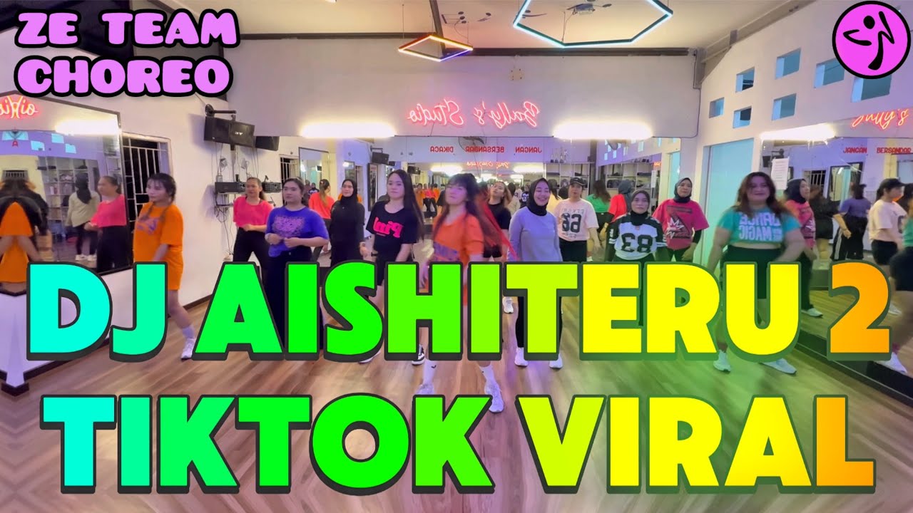 DJ AISHITERU 2 / TIKTOK VIRAL / ZUMBA / DANCE WORKOUT / SENAM KREASI / ZE AND ZE TEAM PIA CHOREO 💜🖤