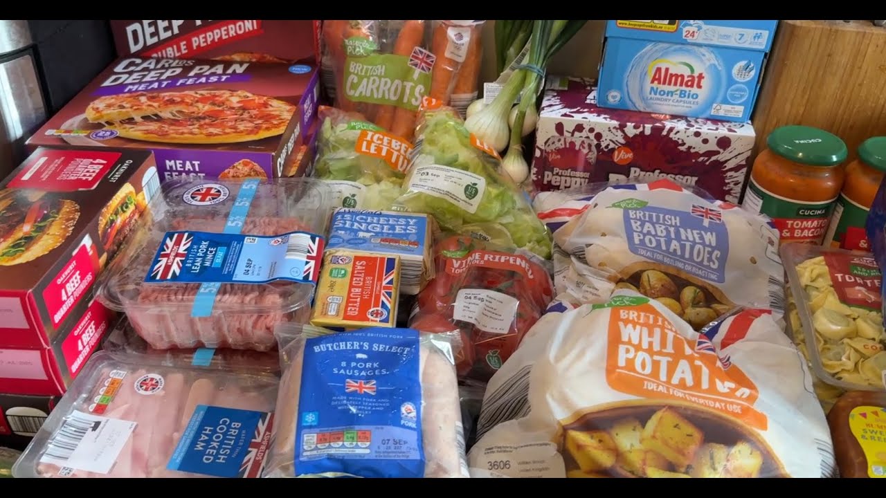 Food shopping haul 24 with prices - Large Family of 7