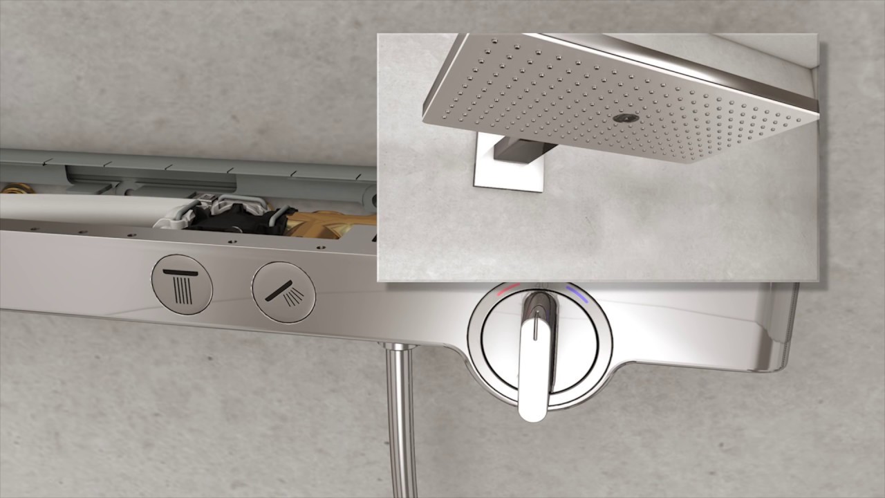Montáž nástěnného termostatu Hansgrohe ShowerTablet Select 700
