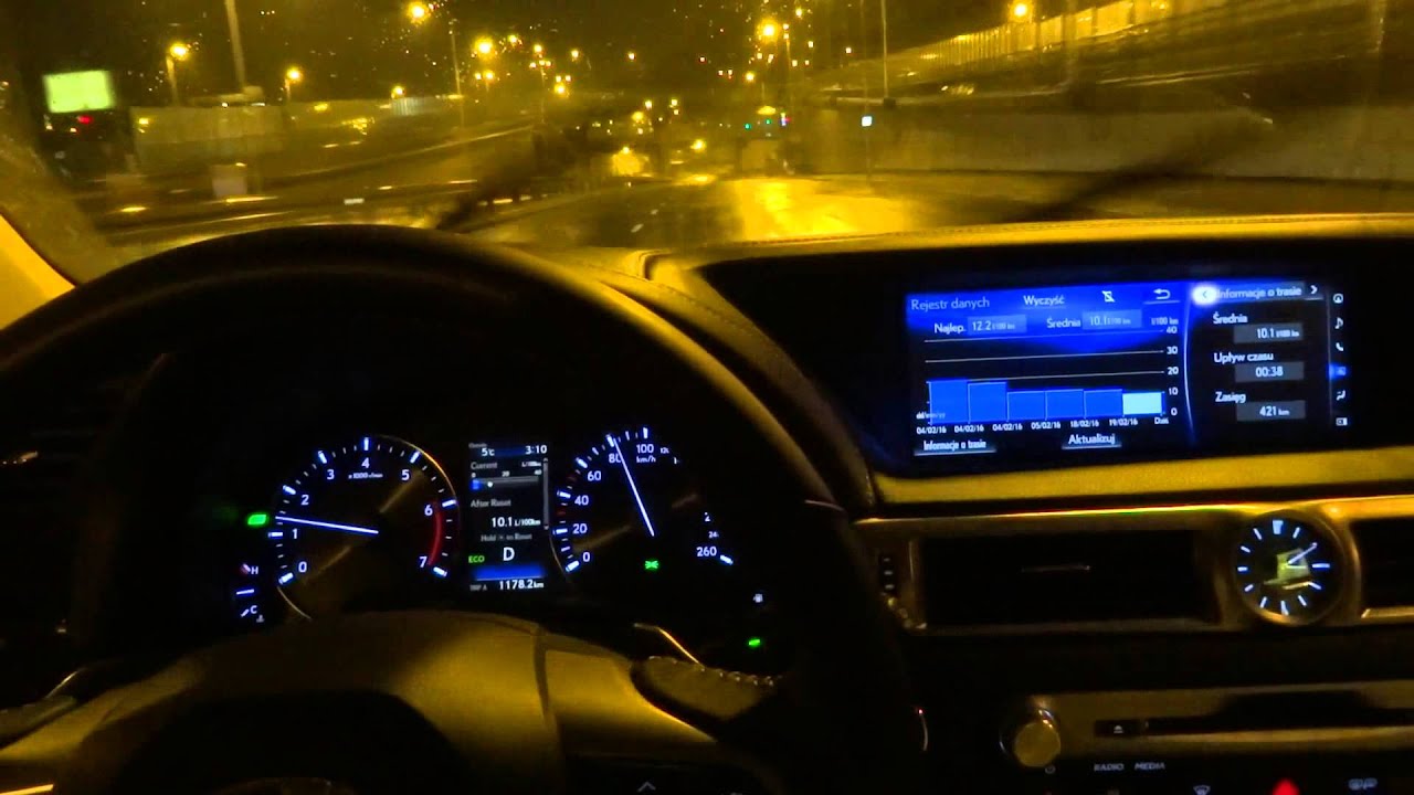 2016 Lexus GS 200t Night Driving Test Drive Jazda Próbna Testowa part 2