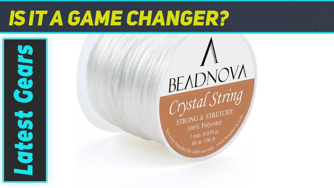 BEADNOVA 1mm Elastic Stretch Crystal String Cord - Perfect for Bracelet Making!