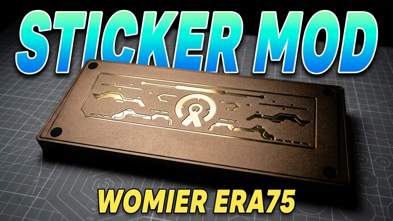 Womier ERA75 // Sound test, Stickers, & Teardown // ASMR