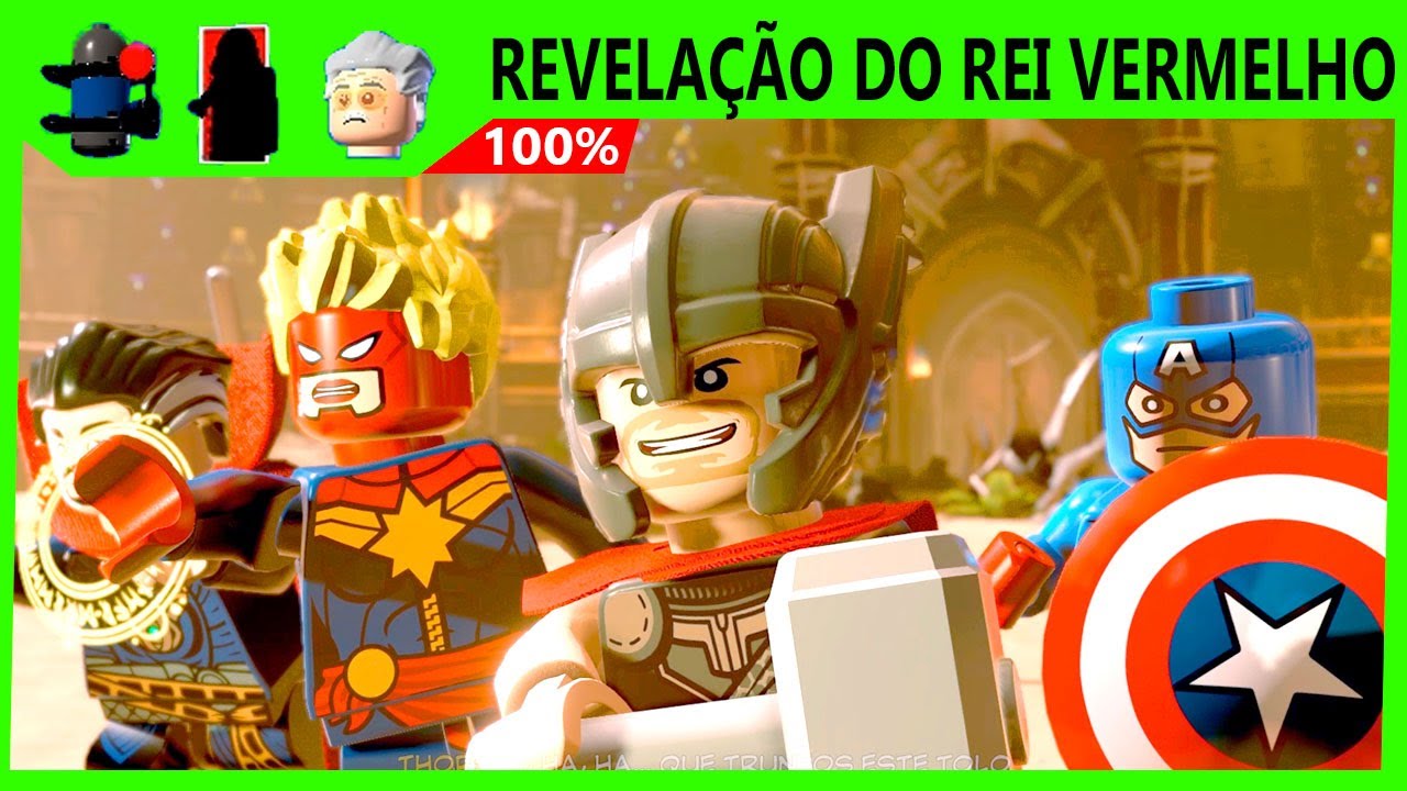 LEGO Marvel Super Heroes 2 #118 REVELAÇÃO DO REI VERMELHO 100% MINIKITS STAN LEE E PERSONAGEM