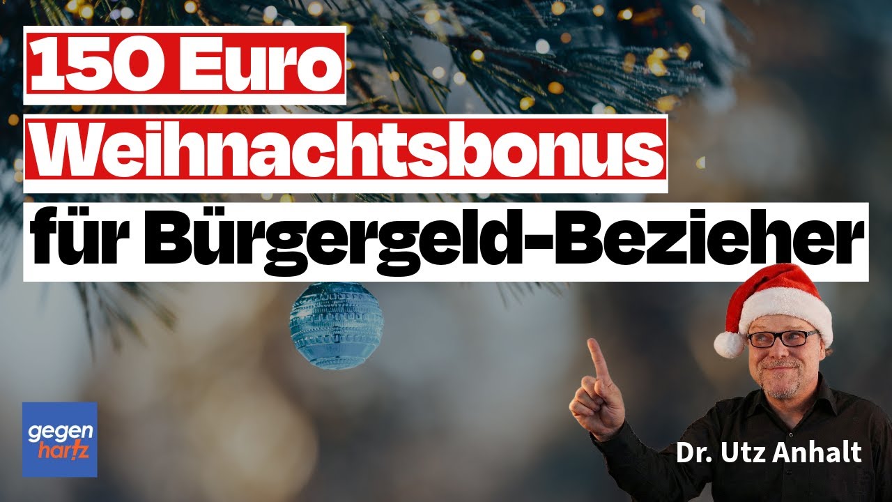 B&uuml;rgergeld: 150 Euro Weihnachtsbonus f&uuml;r B&uuml;rgergeld-Bezieher