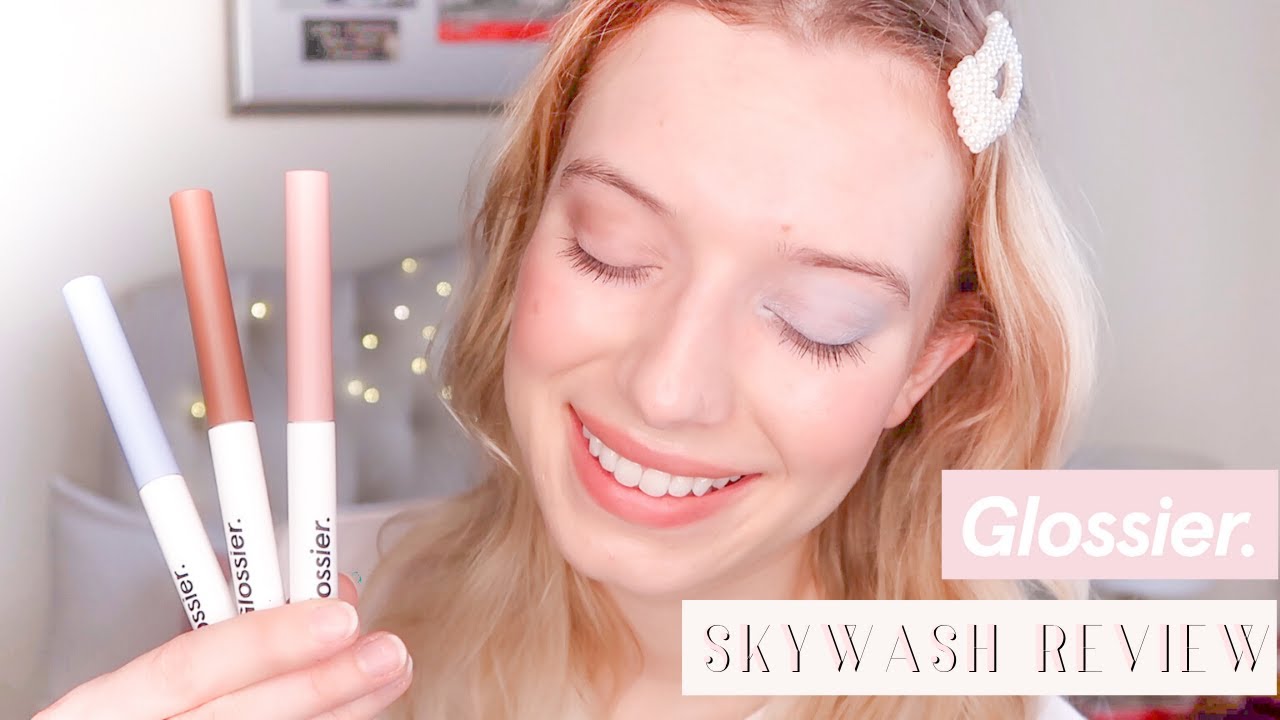 GLOSSIER SKYWASH * New Glossier Product Review + First Impressions!
