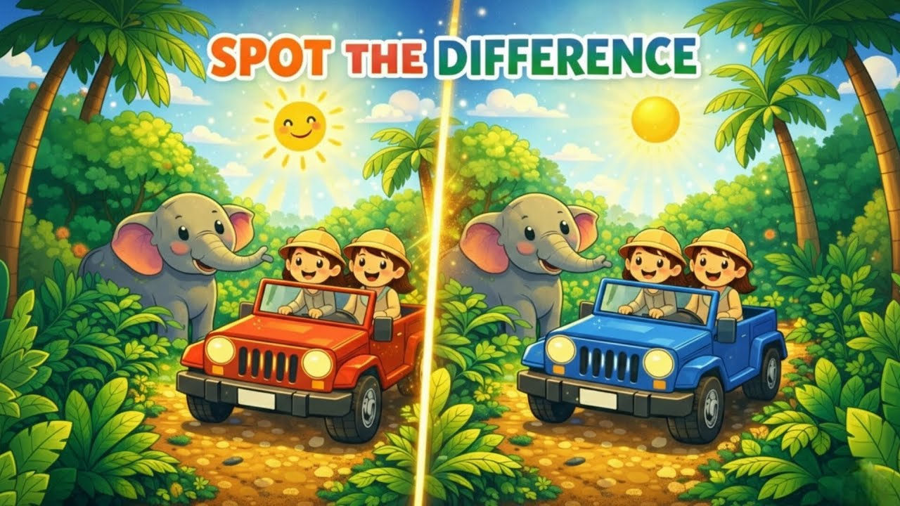 SPOT THE 3 DIFFERENCES 🧠 | Only Geniuses Can Find All 6! #viral #viralpuzzle 