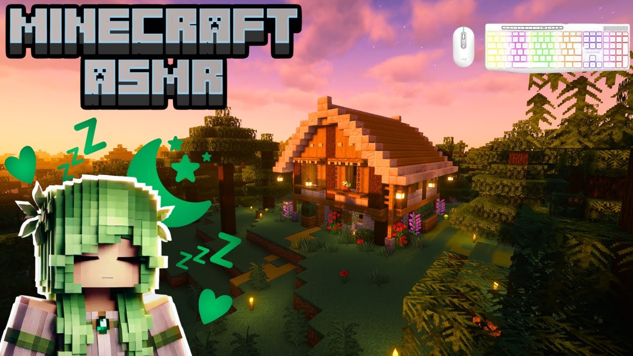 ASMR chuchotement sur MINECRAFT ! Zéro to Maison