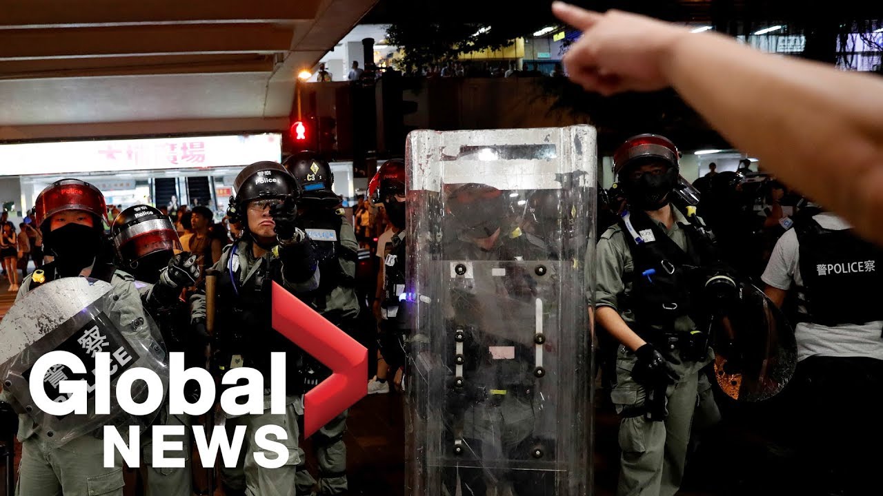 Hong Kong police search shopping mall in protest crackdown