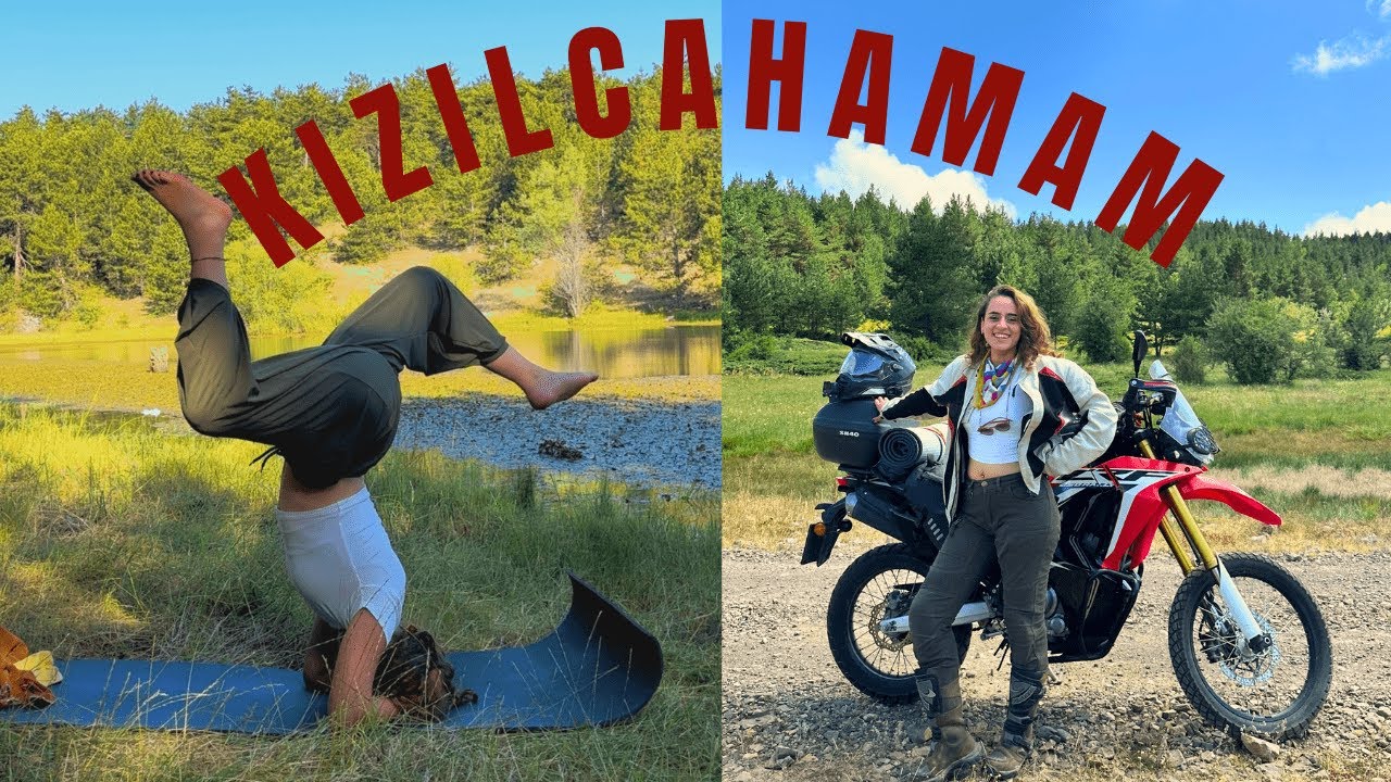 Fethiye'den gelen arkadaşımı Kızılcahamam'da araziye götürdüm :) | İki motor | Ankara'da kamp