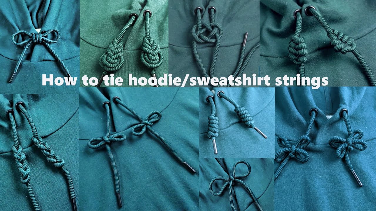 How to tie hoodie strings - 11 ways