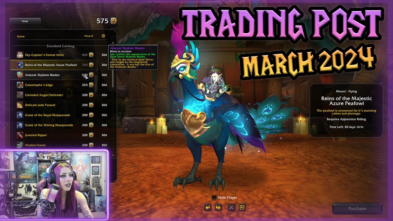 Collecting My Trader's Tender for WoW Trading Post Rewards March 2024 | Casual WoW Gameplay