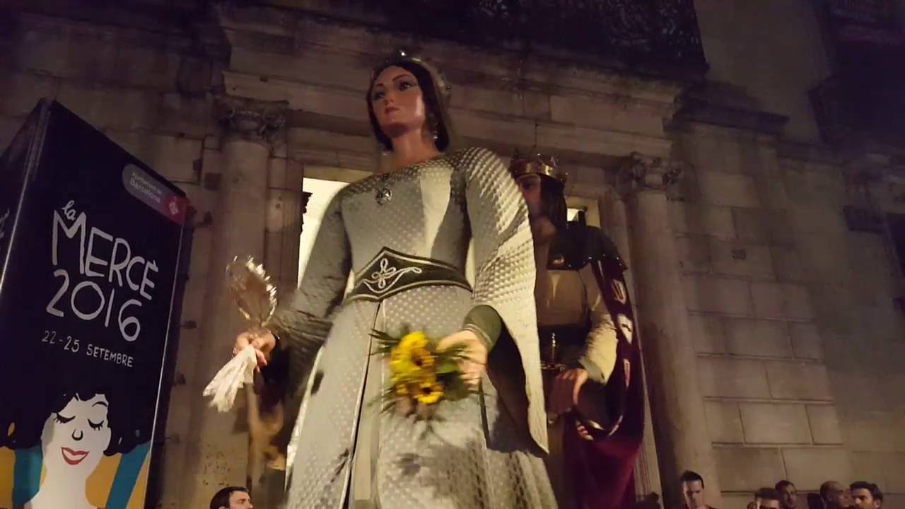 Toc a Plegar dels Gegants de la Ciutat · La Mercè 2016