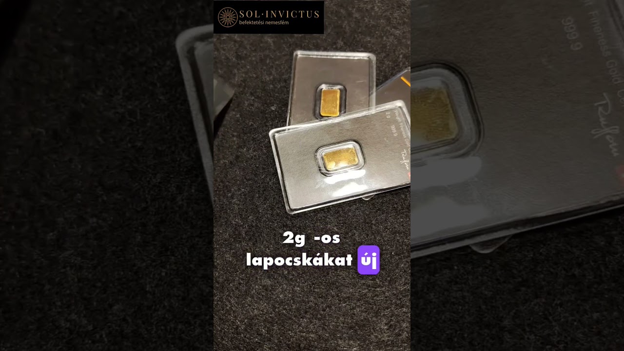 56 gramm sz&iacute;nrany! #gold #arany #solinvictus #befektet&eacute;siarany  #heraeus #ausztralkenguru #perthmint