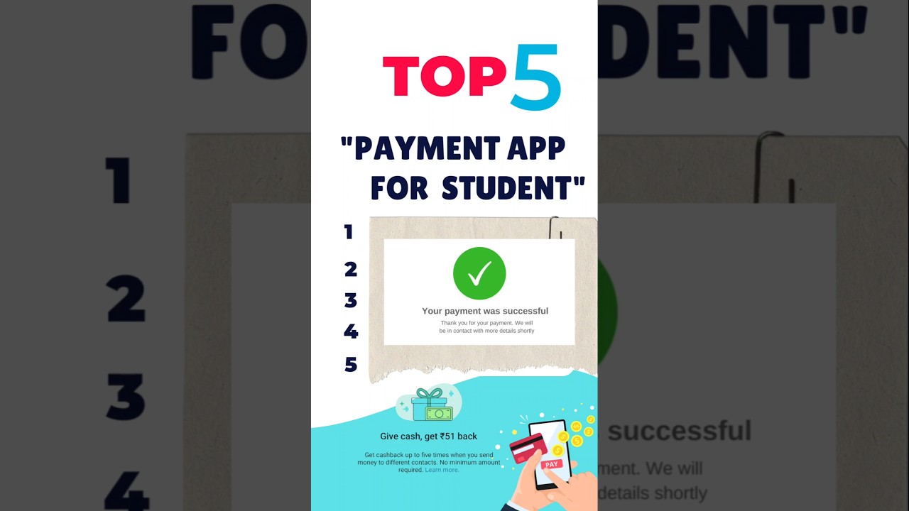 2025 Top 5  Cashback Payment Apps | 5 Best UPI Payment Apps For Students | UPI Payment Apps 2025