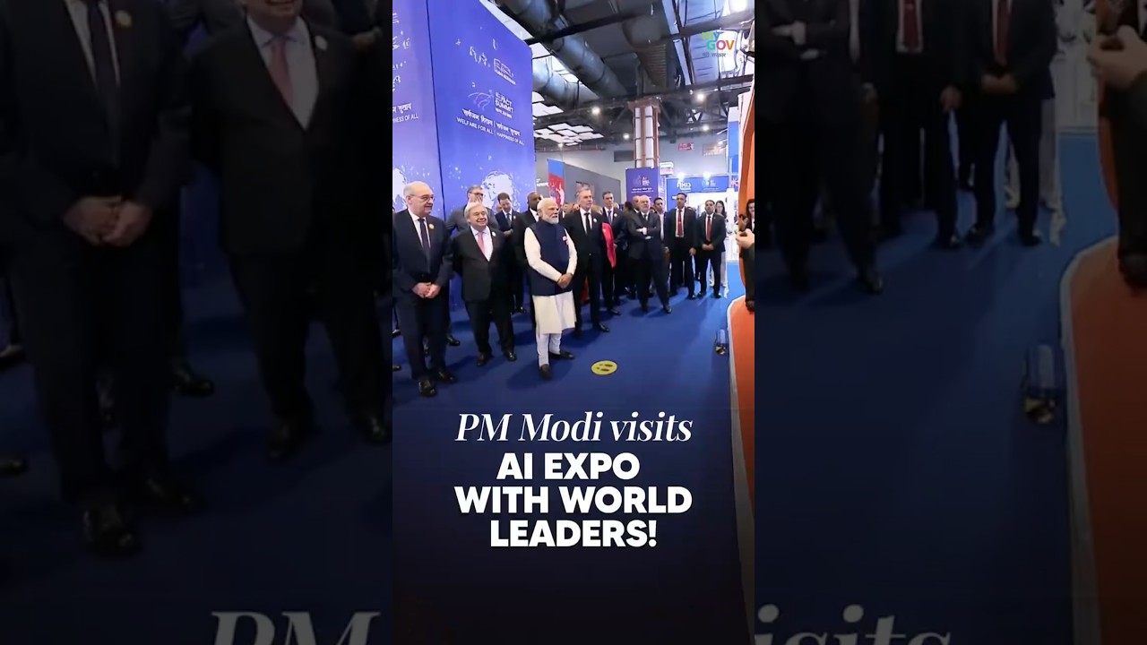 PM Modi Explores AI Expo with Global Leaders at Bharat Mandapam | India AI Impact Summit 2026
