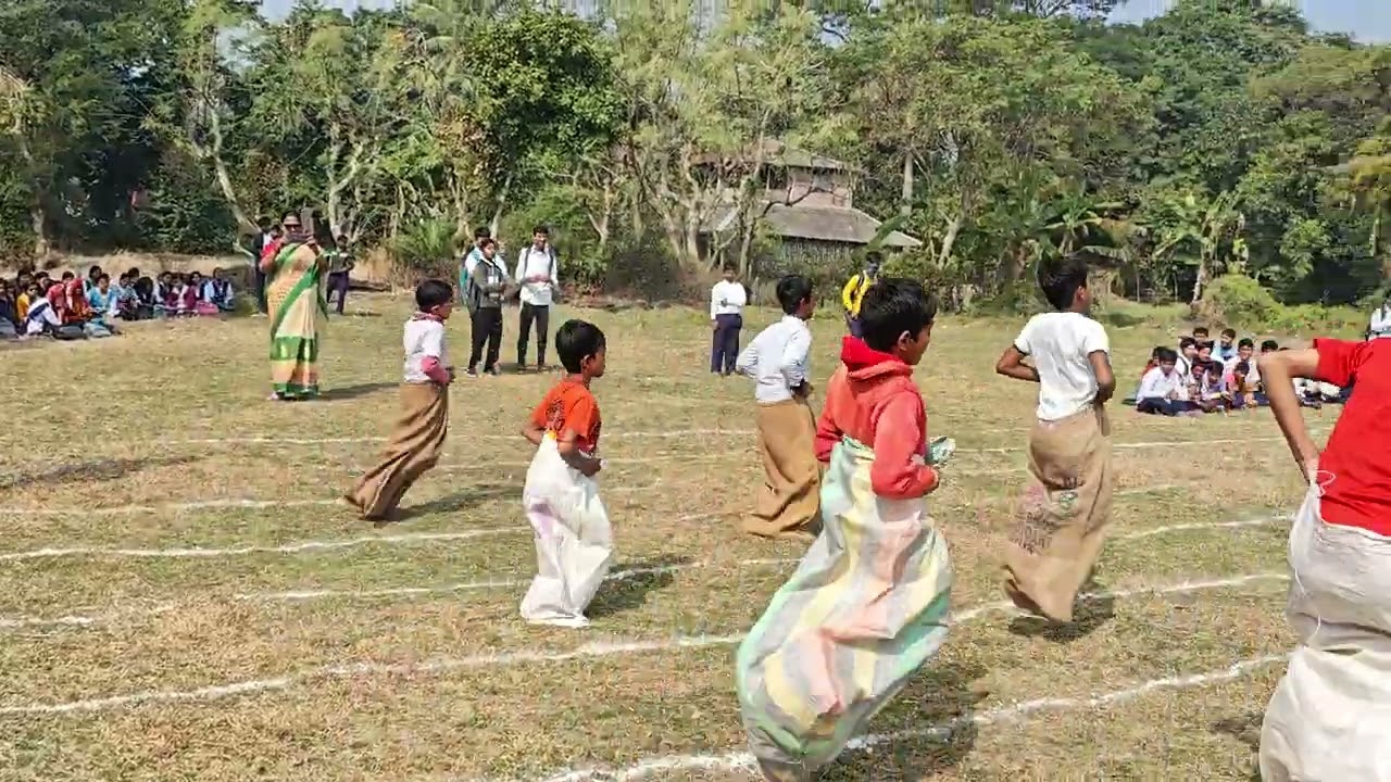 Sack Race #Annual Sports @Ghoshpur High School (H.S.)