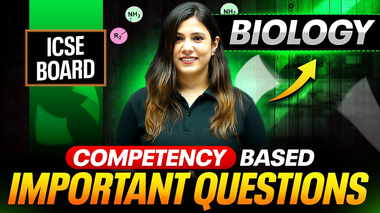 BIOLOGY Competency Based Important Questions 🔥 | Class 10 ICSE Board