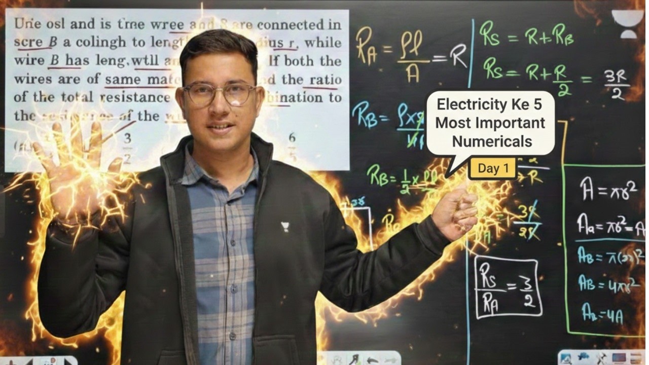 Class 10 Physics Electricity | 5 Most Important Numerical Questions for Board Exam 2026 l Alok Sir