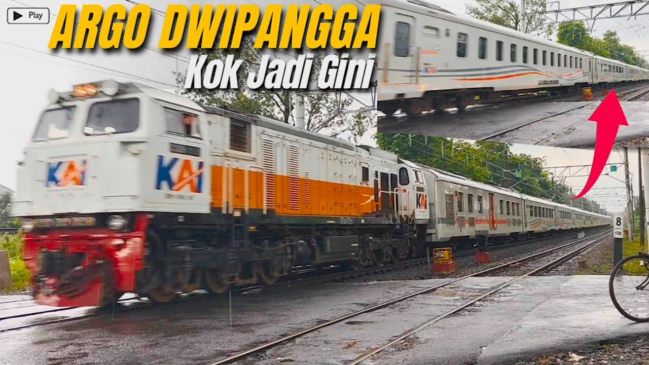 TIBA TIBA ARGO DWIPANGGA GANTI RANGKAIAN DAN BAWA CUMA KERETA EKSEKUTIF‼️