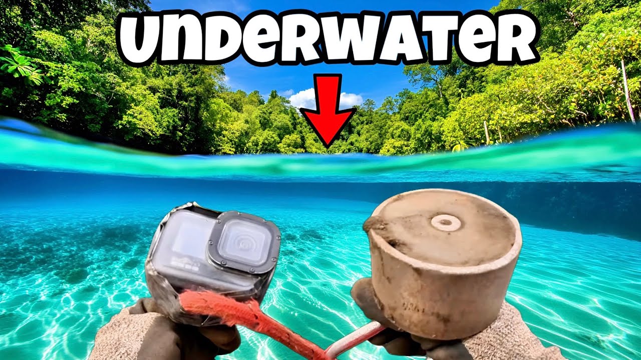 I Dropped A Giant Magnet Underwater With A GoPro - You Won’t Believe What I Found! (Magnet Fishing)