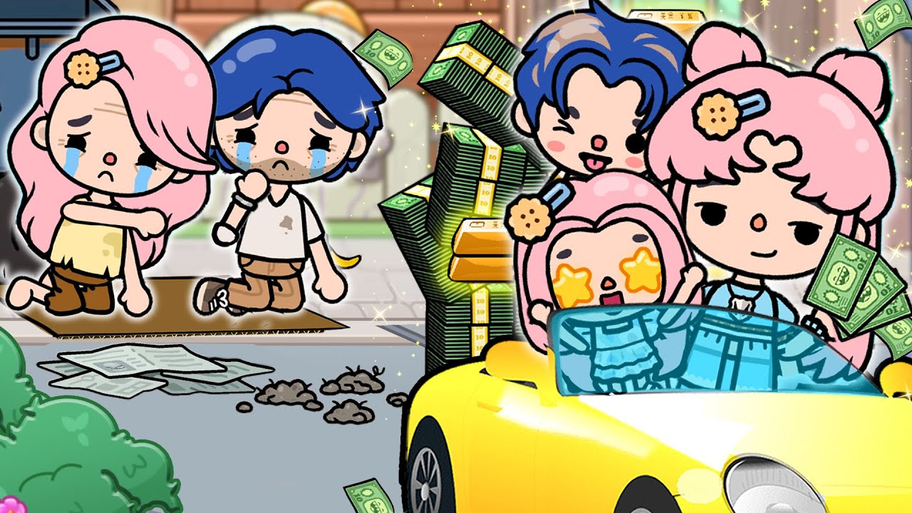 Poor Girl and Sister Become Rich| Toca Life Story | Toca Boca