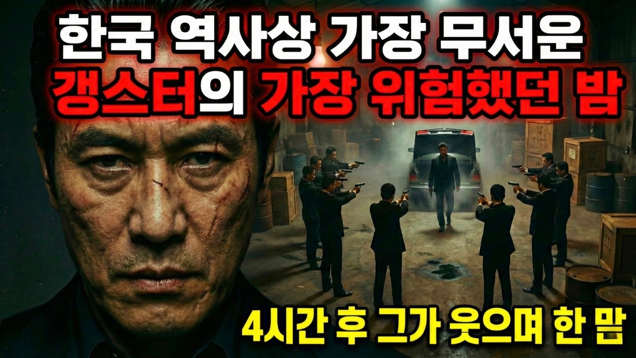 한국 역사상 가장 무서운 갱스터의 가장 위험했던 밤-4시간 후 그가 웃으며 한 말