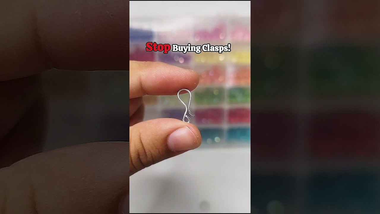 DIY Hook Clasp in Seconds! 🔥 Must-Try Trick for Jewelry Makers 