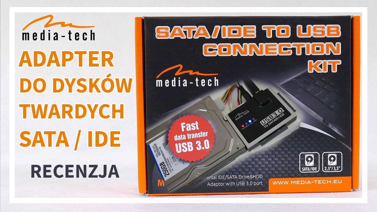 Adapter do dysków twardych SATA/IDE od Media Tech MT5100 | Recenzja
