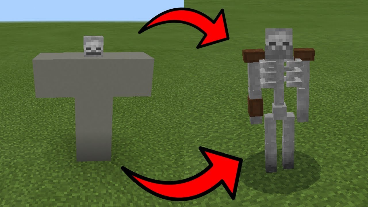 MCPE: How To Spawn a Mutant Skeleton
