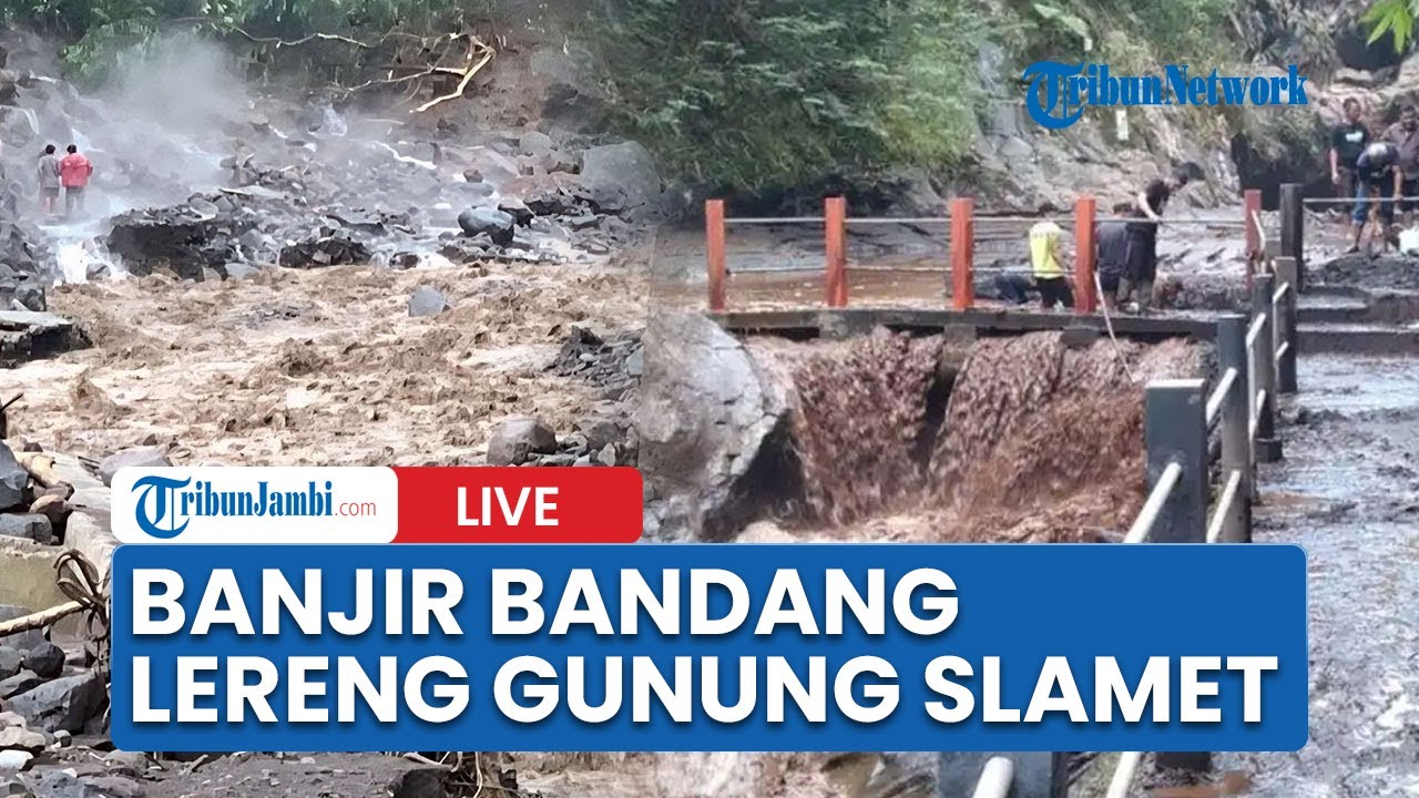 🔴Banjir Bandang Gunung Slamet Bawa Kayu hingga Pipa: 1 Orang Tewas, Ratusan Warga Ngungsi