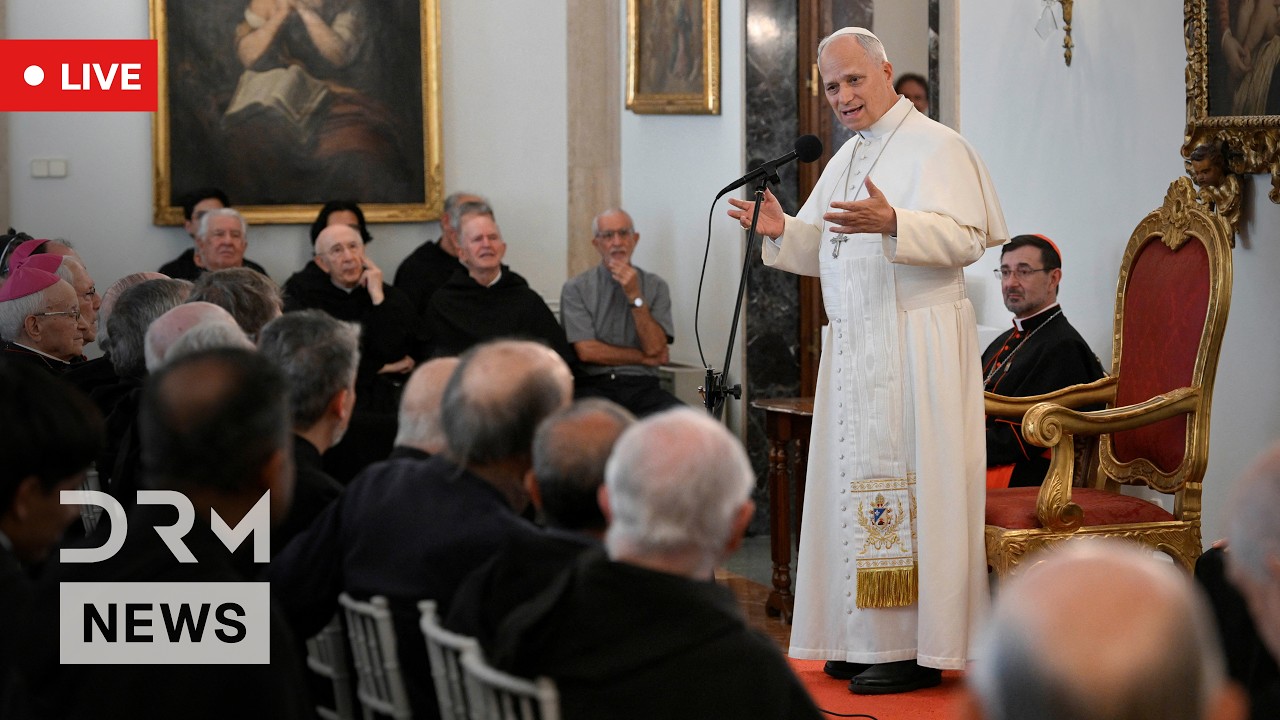 LIVE: Pope Leo Meets Spanish PM Pedro S&aacute;nchez and Bishops on Day Three of Papal Visit | AK1G