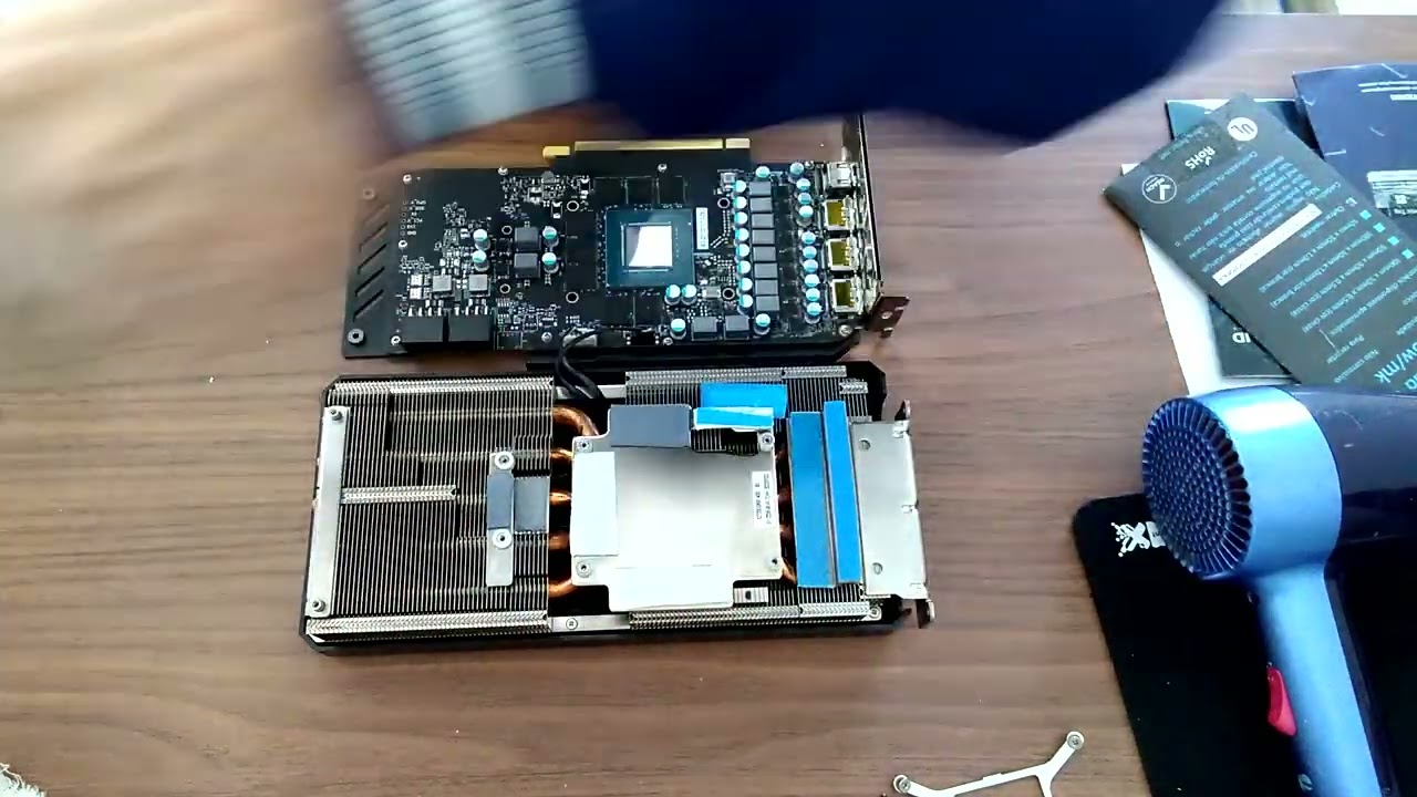 Troca e tabela de Thermal Pads da RTX 3070 TI Galax