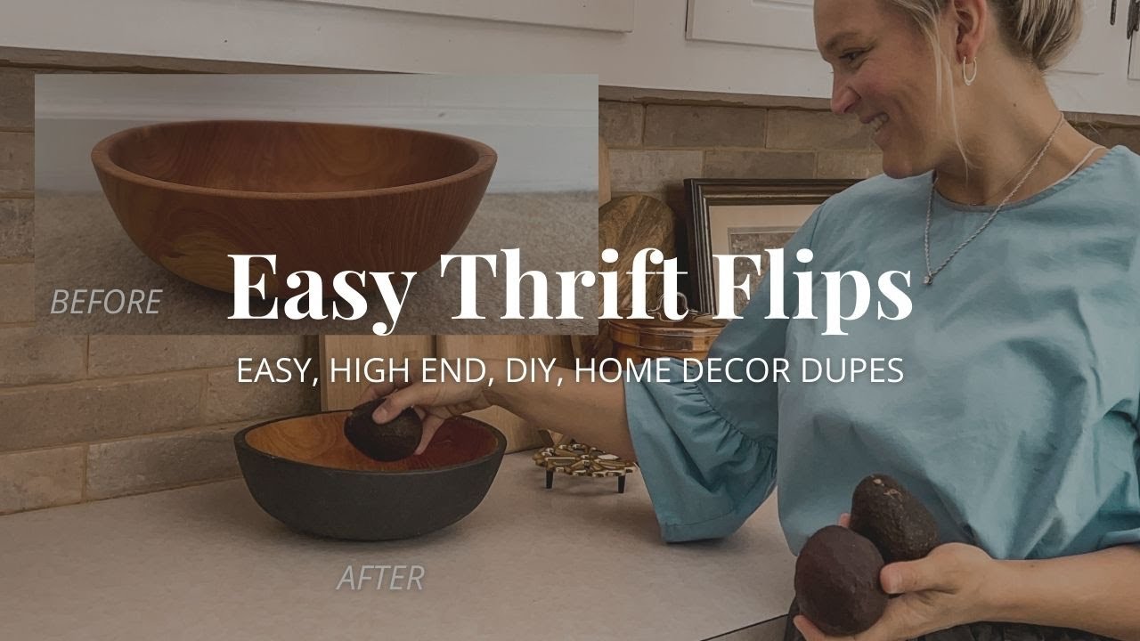 Easy Thrift Flips | High End Home Decor | DIY Dupes