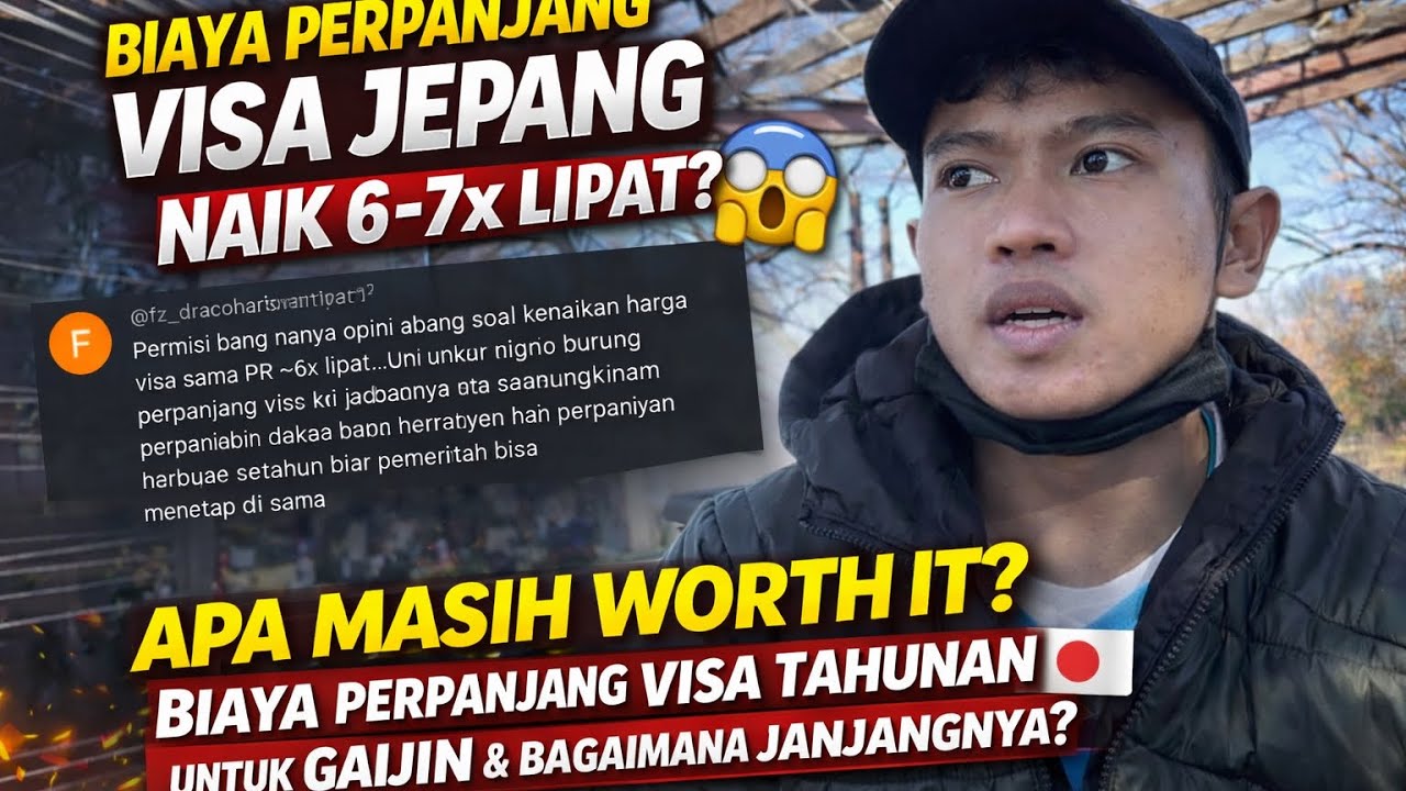 BIAYA VISA JEPANG NAIK GILA-GILAAN 😱 Masih Worth It Tinggal di 🇯🇵❓Biaya Visa Naik 6–7x untuk Gaijin!