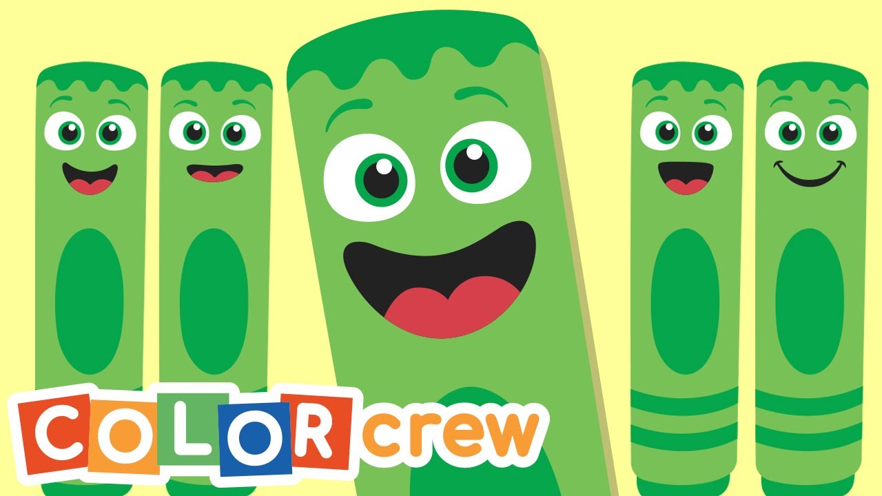 Toddler Learning Video | Color Crew -Green | Drawing |@BabyFirst Learn Colors, ABCs, Rhymes & More ​
