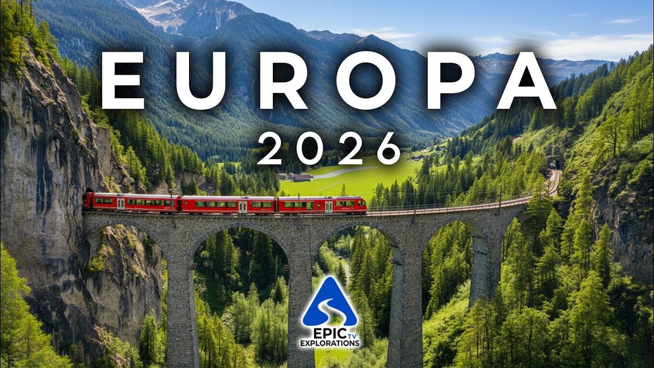 Os 100 Lugares Mais Belos para Visitar na Europa em 2026 | 4K Guia de Viagem