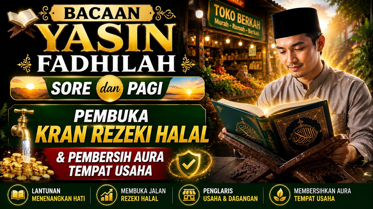 YASIN FADHILAH MERDU | MENDATANGKAN RIDHO DAN KASIH SAYANG ALLAH | LENGKAP TERJEMAH BAHASA INDONESIA