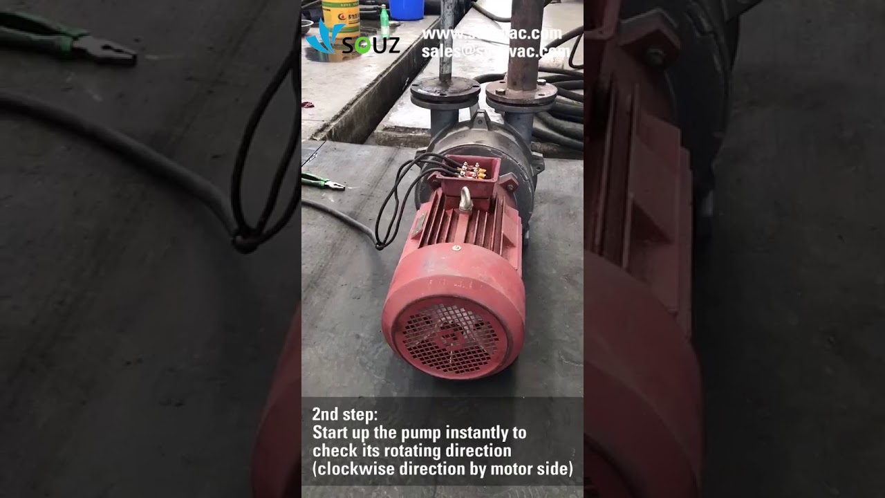 How to start and stop liquid ring vacuum pump?