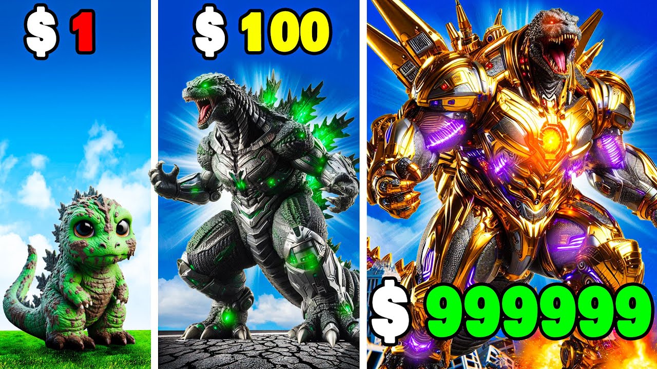$1 to $1,000,000 GODZILLA in GTA 5
