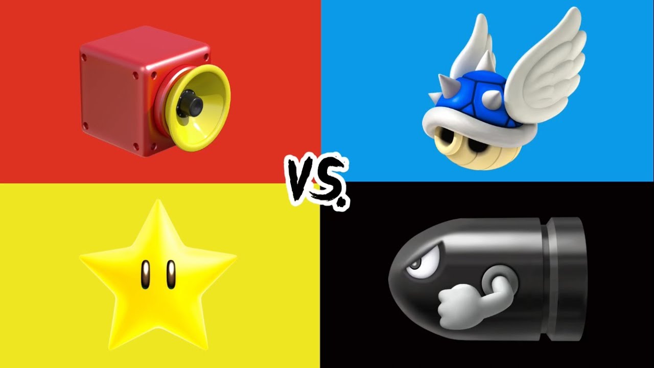 Mario Kart 8 Deluxe: {My Gameplay} - Star & Super Horn vs. Bullet Bill & Spiny Shell