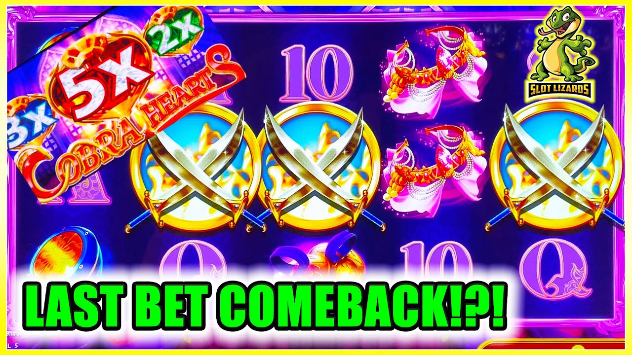 LAST BET COMEBACK CITY!?! Cobra Hearts Slot Machine Konami SUPER FUN SESSION!!!