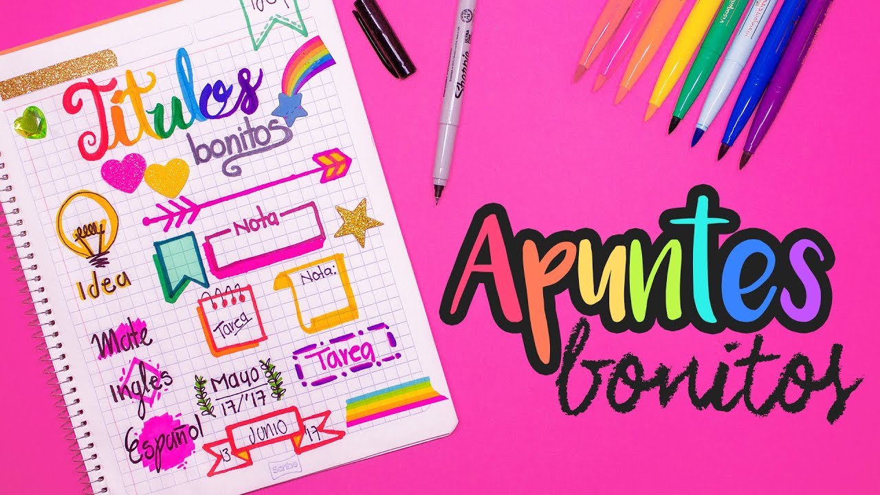 Ideas para APUNTES BONITOS - REGRESO A CLASES