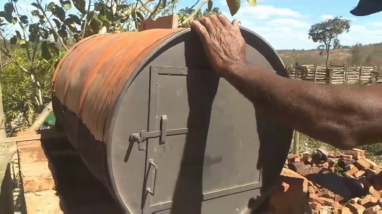 DICA DE COMO FAZER UM FORNO A LENHA /forno de tambor.