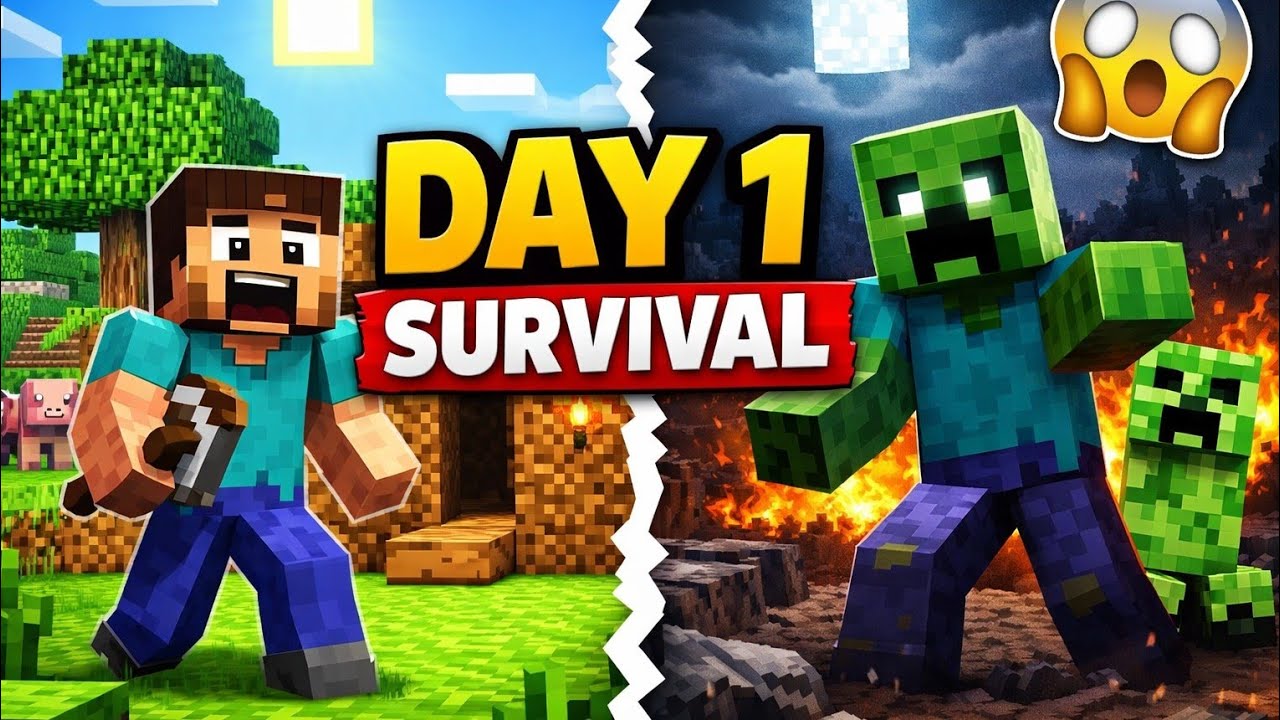 MINECRAFT SERVIVEL IN JOMBY 😨